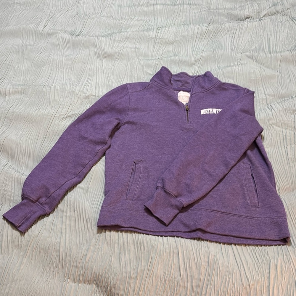 Redshirt Northwestern University zip-up, pocket sweatshirt, women’s size medium